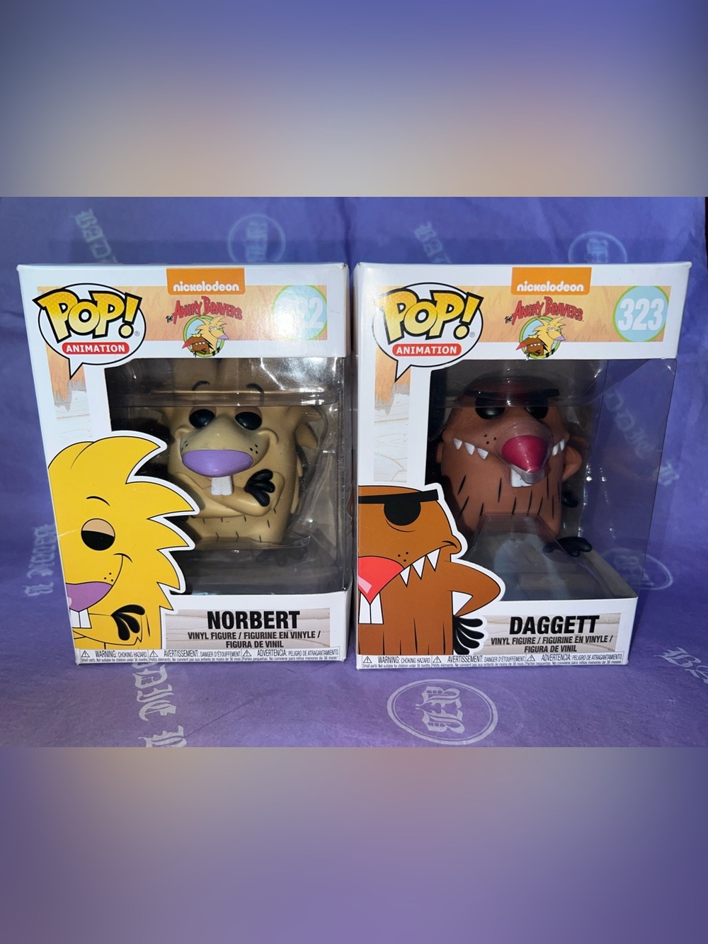 Funko Pop! Nickelodeon  “The Angry Beavers” Norbert & Daggett Vinyl Figures
